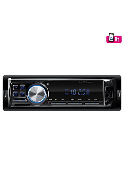 Somogyi Radio auto BT-FM-USB-SD-AUX, ecran LED albastru