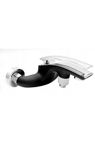 Granitan Baterie Cada Eder, Alama, Crom/Negru, Cap Ceramic, 150mm