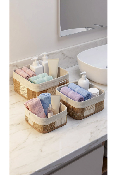 Cooker Home Series Wicker Organizer Basket Set Ckr4520