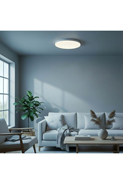 DELIGHT Plafoniera led IP40 Rotunda Alba Fi300, 23W, 6500K, lumina rece