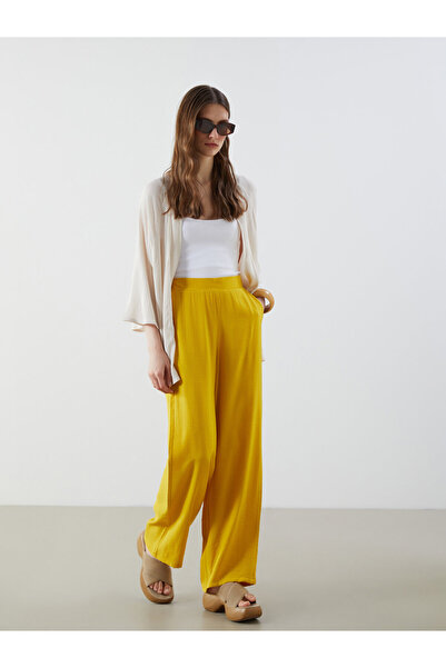LC Waikiki Elastic Waist Wide Leg Women's Trousers