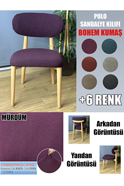 İLYEVTEKSTİLİ POLO SANDALYE KILIFI LÜX BOHEM KUMAŞ ÇOK KALIN %100 PAMUK
