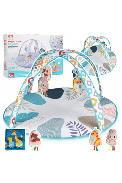 MalPlay Salteluta de joaca 2 in 1 pentru copii Happy Space Play, suprafata de...