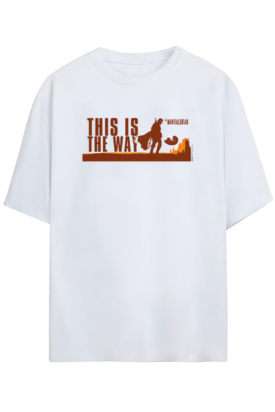 Grafftee Clothing Vrhunska unisex pamučna majica sa mandalorijskim printom