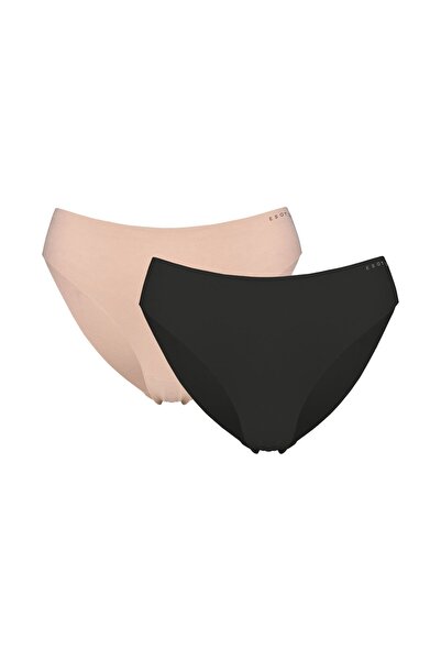 ESOTIQ Women's Seamless Cotton Briefs 2-Pack Invisible Basic Underwear Soft &...