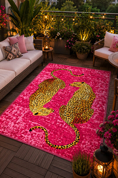 Mesiopink Machine Washable Anti-Slip Base Stainproof Digital Living Room Rug Kitchen Rug and Runner