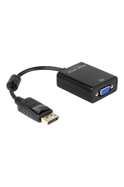 DELOCK Adaptor DisplayPort tată > VGA mamă (negru, 12cm)