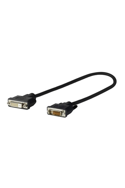 VivoLink PRODVIADAPDVI Cablu DVI 0.2 m DVI-D Negru