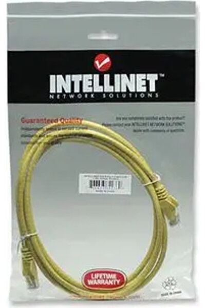 Intellinet Cablu de patch 100% cupru Cat.6 UTP, 2m, galben