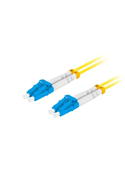 Lanberg Cablu optic ușor SM LC/UPC - LC/UPC 5.0m galben