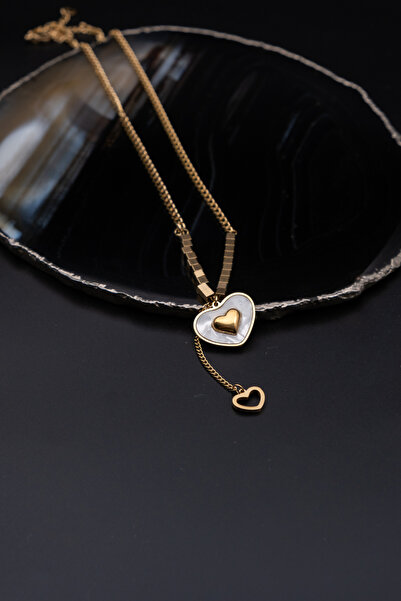 Serenite Collection قلادة قلب من الفولاذ