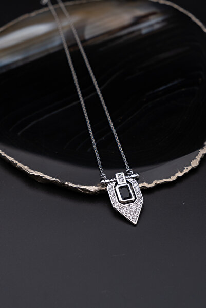 Serenite Collection Harp Steel Necklace