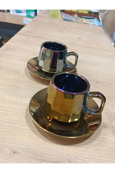 Kahve Fincanı 2li Gold