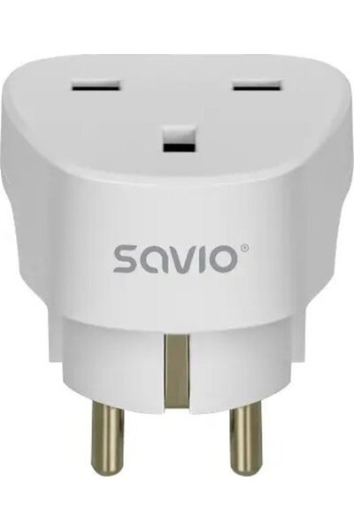 Savio Travel adapter, UK socket EU plug AP-02