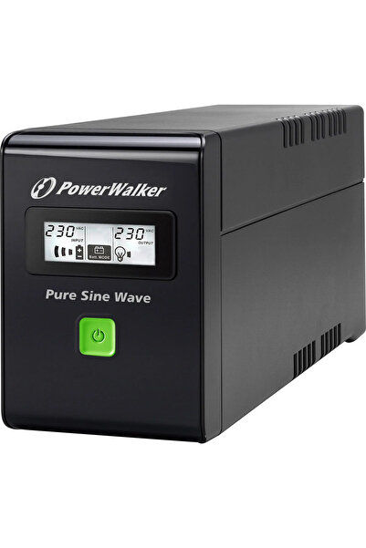 PowerWalker VI 800 SW UPS 800VA/480W Interactiv la rețea, Undă sinusoidală pu...