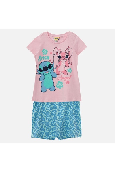 Zumzeria Pijamale din bumbac cu design Stitch pentru copii