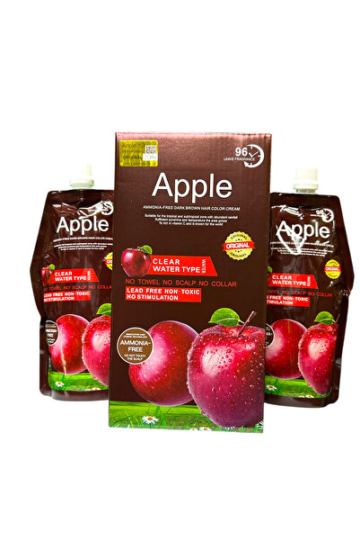 Apple Blossom Naturals كريم صبغة شعر بني طبيعي خالٍ من الأمونيا من أبل 1000 مل