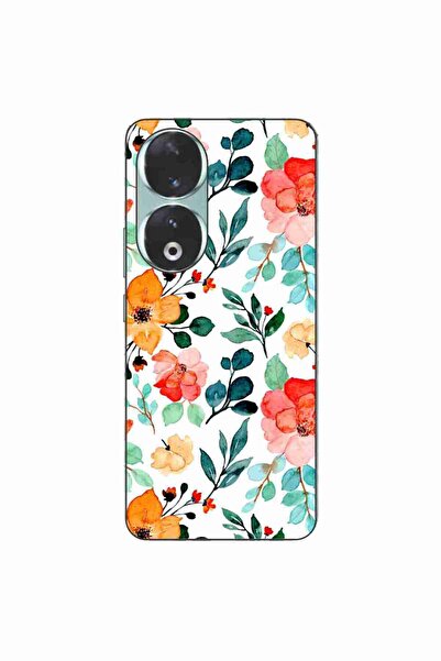 OEM Husa compatibila cu Honor 90 5G Silicon Gel Tpu Model Painted Flowers