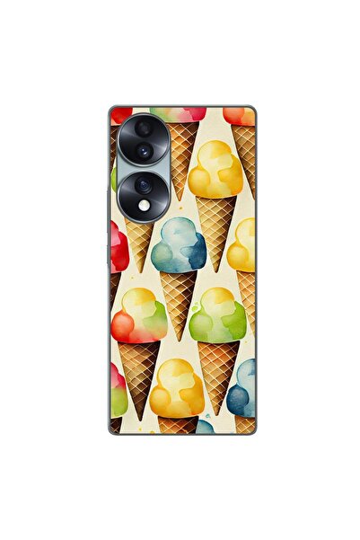 OEM Husa compatibila cu Honor 70 Silicon Gel Tpu Model Icecream Pattern
