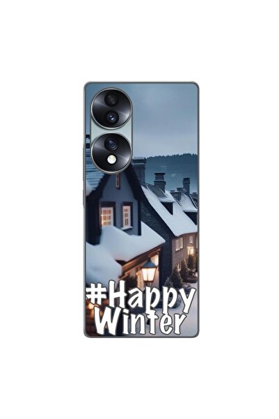 OEM Husa compatibila cu Honor 70 Silicon Gel Tpu Model Happy Winter