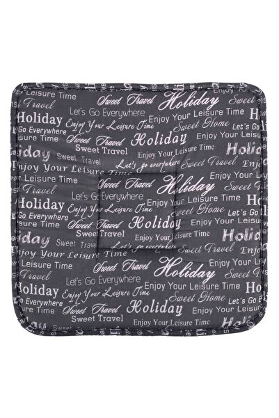 Zumzeria Gray Message Chair Cushion 38x38cm