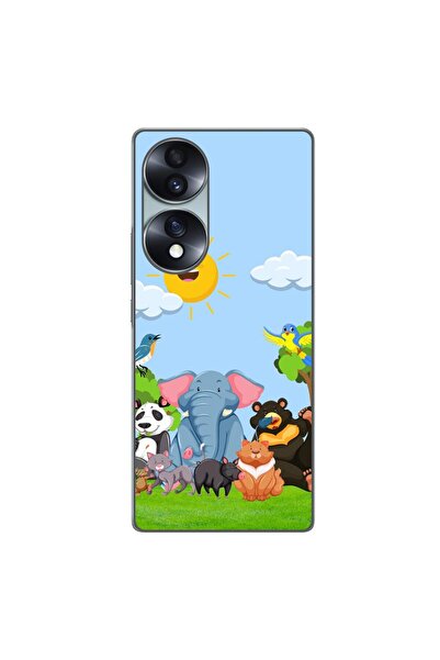 OEM Husa compatibila cu Honor 70 Silicon Gel Tpu Model Prietenii Junglei