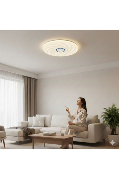 MAD ECO LEDURI Plafonieră LED, cod 2008, cu telecomandă, 48W, 35cm, reglabilă...