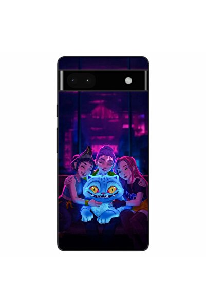 OEM Husa compatibila cu Google Pixel 6A Silicon Gel Tpu Model KPop Demon Hunt...