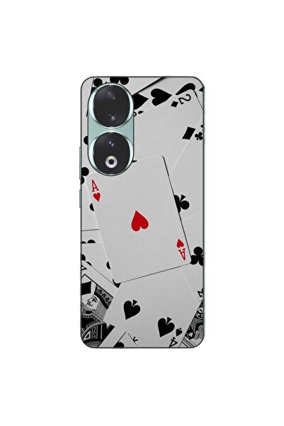 OEM Husa compatibila cu Honor 90 5G Silicon Gel Tpu Model Carti Poker