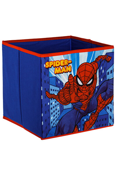 Zumzeria Blue Storage Box with Spiderman Design 25x25x25cm