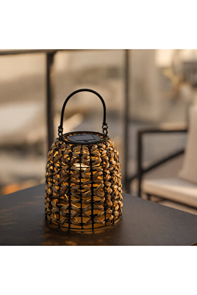 Zumzeria Woven Solar Table Lantern Ø19x22cm