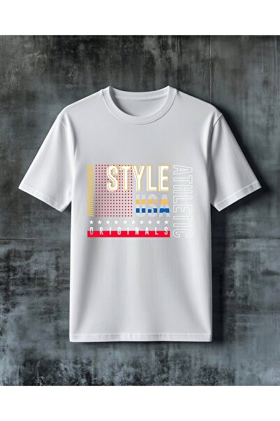 COMVİCHO Stylish Colorful Design Printed Oversize T-Shirt