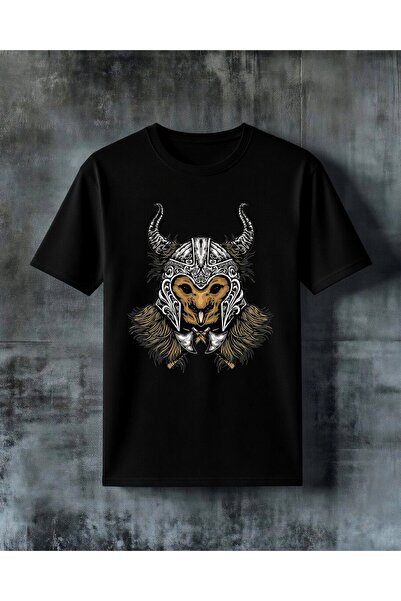 COMVİCHO Demon Kaska Horn Printed Oversize T-Shirt