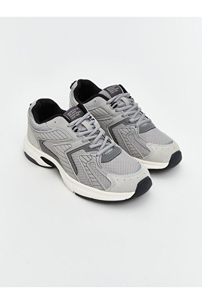 LC Waikiki Gray Lace-Up Men's Sports Shoes