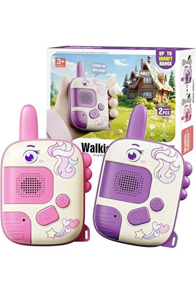emc onshop Set Walkie Talkie Unicorn cu rază lungă de acțiune 300m, 2 bucăți,...