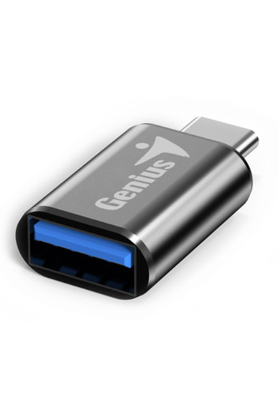 GENIUS Adaptor USB, (3.0), USB C (M) - USB A F, Negru, USB 3.0, până la 5Gbps