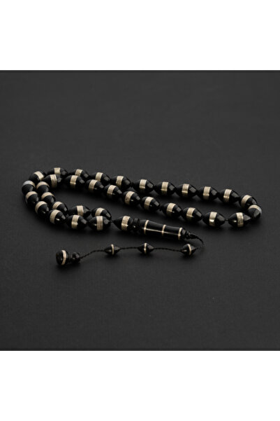 Razzah Oval Kok Wood Rosary - Black