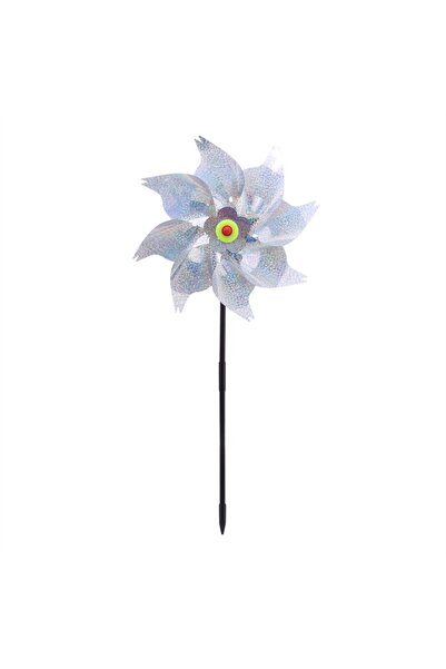 Choice silver 1 Bird Repeller Pinwheels Reflective Sparkly Scarecrow Pinwheel...