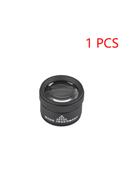 Choice Black Portable 30X Handheld Magnifying Glass K9 Optical Lens Loupe For...
