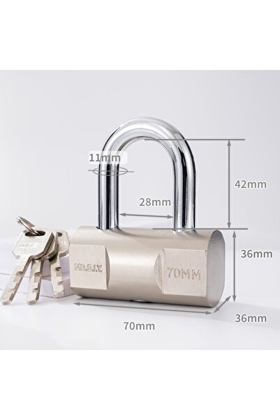 Choice3 70mm Durable Household Waterproof Anti-theft Padlock Stainless Steel ...