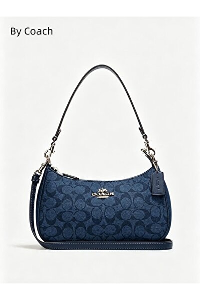 By Coach Shoulder Bag for Women Denim Blue Crossbody bag Handbag Messager Bag