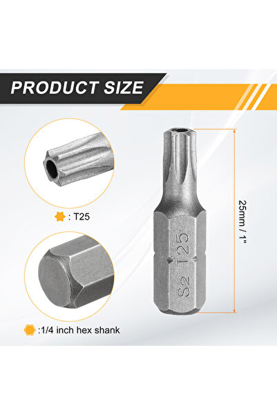 Choice15 10pcs T25 2/5/10pcs T6 T8 T10 T15 T20 T25 T27 T30 T40 Torx Screwdriv...