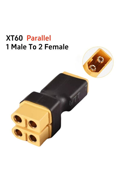 choice2 موصلات XT60 متوازية 1 ذكر و2 أنثى، محول توصيل متوازي/متسلسل، 2 ذكر إل...