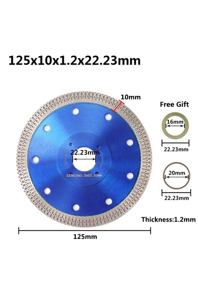 Choice1 125x10x22.23mm XCAN 1pc Diamond Saw Blade 105 115 125mm Cutting Disc ...