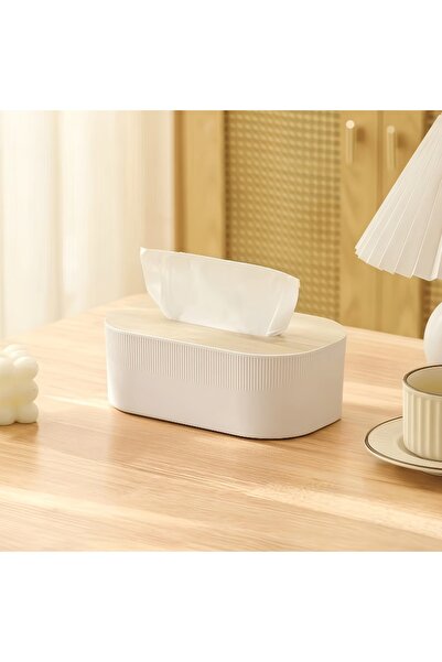 choice2 white-1pc Arched Tissue Box with Lid | Large Towel Dispenser, Oil Rub...