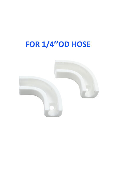 Choice 10 Pcs 10Pcs 1/4" PE Hose 90 Degree Flow Bend Clips Fixing Clamp Tube ...
