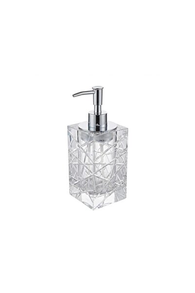 kobos Glass Square Liquid Soap Dispenser Chrome Kbw-20000-C