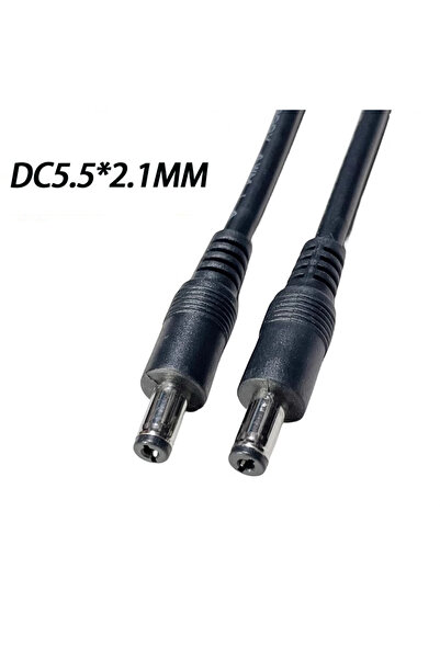 Choice7 كابل طاقة DC5521 بطول 1 متر، ذكر إلى ذكر، مقاس 5.5*2.5 مم و 5.5*2.1 م...