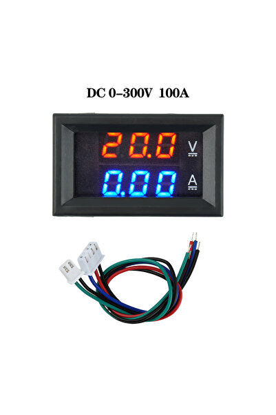 choice2 مقياس فولت وأمبير رقمي LED للسيارات والدراجات النارية، نطاق قياس 0-30...