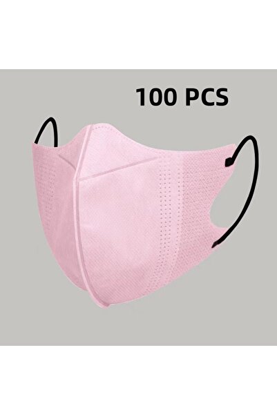 Choice19 100pcs white pink 10/100Pcs 3D Protective Masks Efficient Protection...